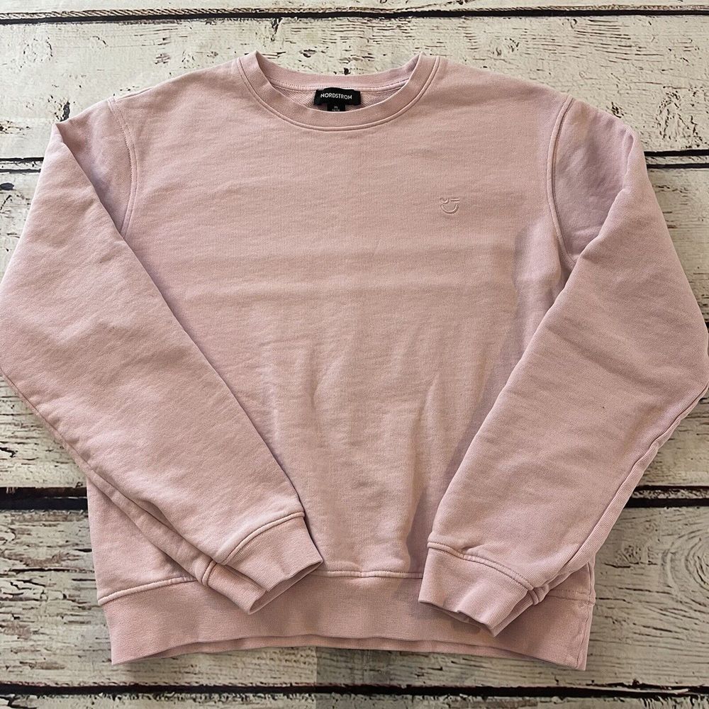 Nordstrom Girl's Size XL 14-16 Crewneck Pullover Sweater Pink